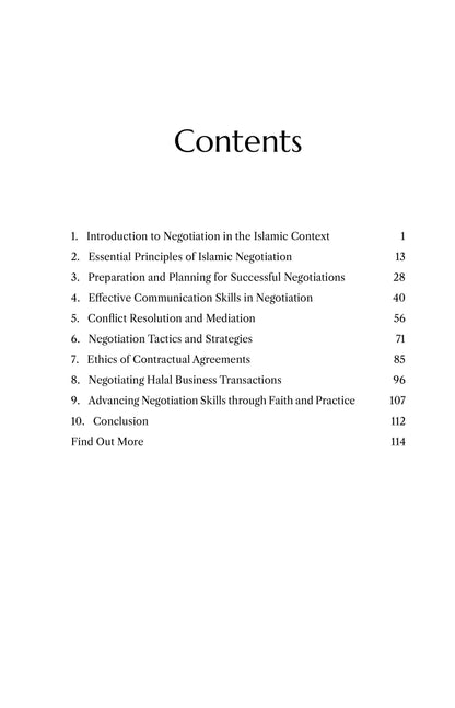Negotiating with Faith: Islamic Strategies for Achieving Successful & Ethical Deals based on Sunnah Wisdom